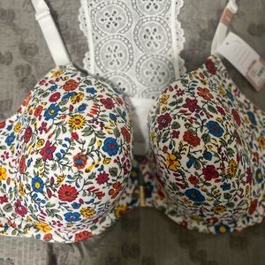 Flower pattern bra 40DDD